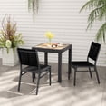 thumbnail image 2 of Gymax 2PCS Outdoor Dining Chairs w/ Breathable Seat Backrest Heavy-Duty Aluminum Frame, 2 of 9
