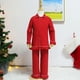 thumbnail image 3 of Pijamas de algodón para niños y niñas, conjuntos de pijamas rojos para invierno y Año Nuevo, 3 of 4