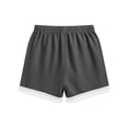 thumbnail image 5 of Women's Pajama Shorts Cotton Linen Lace Elastic Waist Sleep Shorts Stylish Lounge Shorts Casual Comfy Beach Sweat Shorts with Pockets Gray M(M), 5 of 8