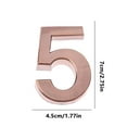 thumbnail image 4 of Msgweeeg Address Signs for Houses Address Numbers Modern House Numbers Mailbox Numbers 0-9 Self-Adhesive Street Door Home Address Metal Numbers for Outside Or Inside Signs Easy Install, 4 of 10