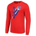 thumbnail image 2 of Men's Starter Red New York Rangers Color Scratch Long-Sleeve T-Shirt, 2 of 3