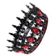 thumbnail image 4 of Coronas barrocas, corona de reina, tiara gótica, coronas de cristal, tiara de princesa, tiara vintage para mujeres y niñas, fiesta de disfraces de Halloween, graduación, negro y rojo, 4 of 8
