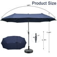 thumbnail image 2 of Autlaycil 13 FT Patio Umbrella Umbrella Base,Extra Large Umbrella with Crank, for Outdoor, Market, Beach, Garden, Yard, Party, Navy Blue, 2 of 6