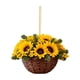 thumbnail image 1 of Adorno navideño de cesta de flores | Colgante acrílico plano 2D | Decoración festiva para árboles de Navidad, coronas y decoración del hogar | Diámetro de 3,14 pulgadas, 1 of 1