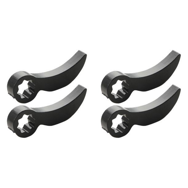 2 PCS Tipo Ángulo Eje Desmontaje Herramienta Pry Barra Adaptador Cabezal (Flor Ciruela)