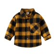thumbnail image 3 of YOUYEDIAN Plaid Shirts for Boys Long Sleeve Button Down Shirts Casual Collared Cotton Tops, 3 of 5