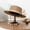 Camel, variant on Wool Felt Flat Top Fedora Hat Women Vintage Wide Brim Pearl Chain Autumn Winter