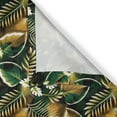 thumbnail image 6 of Ambesonne Forest Valance & Curtain, Fantasy Jungle Floral Leaves, 55"x45", Amber Forest Green and Fawn, 6 of 7
