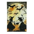 thumbnail image 2 of PHYHOO Black Cat Ghost Bat Happy Halloween Garden Flag Double Sided for Outdoor House Yard Decoration -B White, 2 of 6