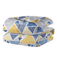 thumbnail image 1 of Set 3 Piezas Juego De Edredón Matrimonial Microfibra Suave Triangulos Azul, 1 of 3