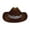Coffee, variant on Western Cowboy Hat for Kids Boys Girl Classic Roll Up Hat with Buckle Belt Size,3-15 Years
