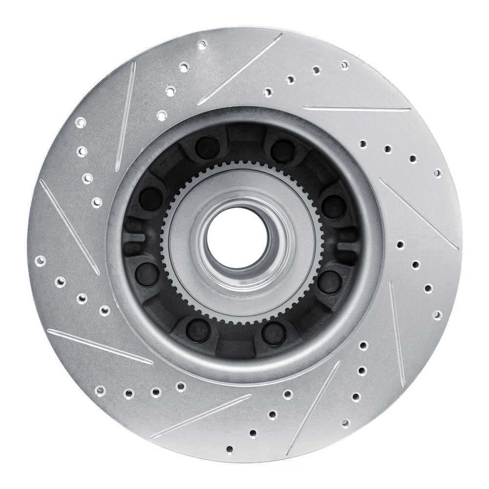 Dynamic Friction Company 631-54209R DFC Brake Rotor - Drilled And Slotted - Silver