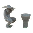 thumbnail image 1 of segolike 1/87 Scale Farm Keeper Model Realistic Dioramas Tiny People Model Sand Table squatting, 1 of 9