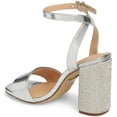 thumbnail image 3 of Lauren Lorraine Julia Sandal Block Heel Crystal Ankle Strap Dress Prom Pumps (8), 3 of 6