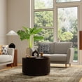 thumbnail image 3 of Krissa 30" Round Mango Wood Coffee Table - Chestnut, 3 of 4