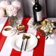 thumbnail image 4 of Liangnv - Paquete de 4 manteles de plástico con rayas rojas y blancas para carnaval, circo, decoración para noches de cine y fiestas de béisbol, 4 of 5