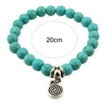thumbnail image 6 of opvise Women Bracelet Faux Turquoises Owl Jewelry Beaded Long Lasting Bangle Jewellery Gift, 6 of 8