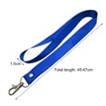 thumbnail image 5 of Limei 10 Pack Neck Safety Lanyard Keychain Holder ID Badge Holder Horizontal Waterproof Lanyard Detachable Buckle Black Blue Green Orange Purple Color Office Neck Strings Strap, 5 of 6