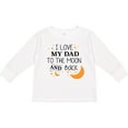 thumbnail image 3 of Inktastic I Love My Dad to the Moon and Back Boys or Girls Long Sleeve Toddler T-Shirt, 3 of 5