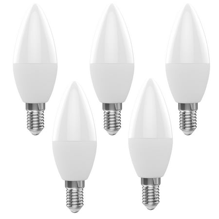 

Carevas WiFi Smart Bulb RGB+W+C Candle Bulb 5W E14 Dimmable Phone APP SmartLife/ Remote Control Compatible with Home for Voice Control 5 pack