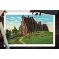 thumbnail image 3 of Boulder, Colorado, View of Red Rocks at Boulder Canon Entrance (12x18 Wall Art Poster, Room Decor), 3 of 3