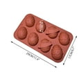 thumbnail image 3 of Moocorvic Easter Silicone 8 Cavity Mould DIY Chocolate Cupcake Cake Muffin Baking Mould, 3 of 4