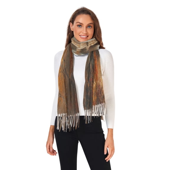 Women Winter Scarves Fashion Pashmina Shawl Wraps Long Blanket Scarf for Fall Spring Bridges and Rivers