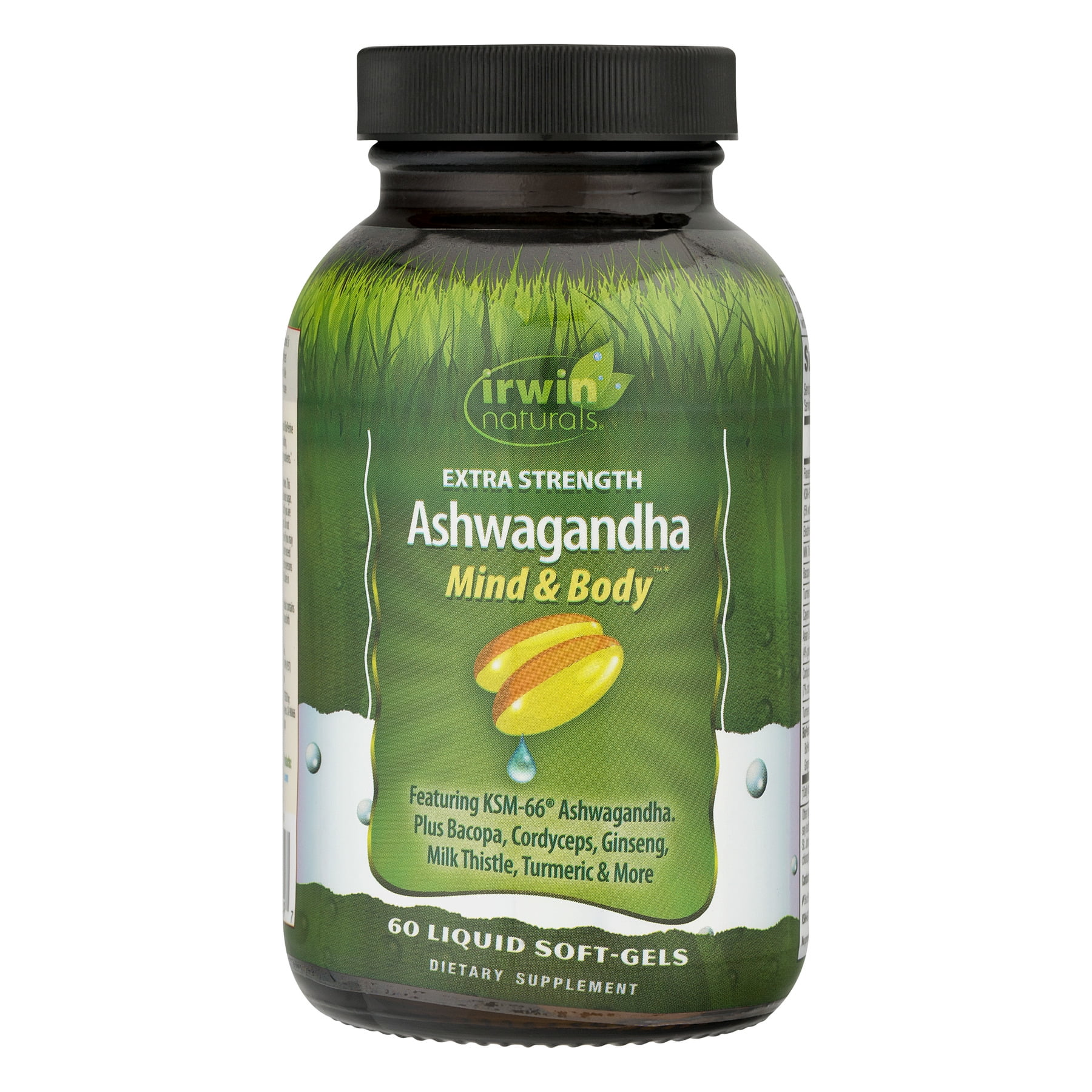 Irwin Naturals Extra Strength Ashwagandha Mind & Body Dietary Supplement, 60 count