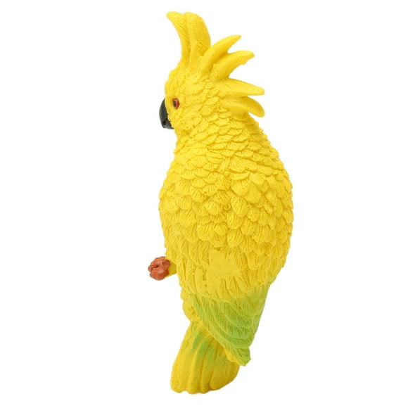 Parrot Figurines Aquarium Ornament Simulation Innovative Hand Crafted Colorful Resin Parrot Fish Tank Pendant