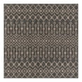 thumbnail image 3 of Unique Loom Outdoor Trellis Collection Area Rug - Tribal Trellis (7' 10" Square Charcoal Gray/Natural), 3 of 7