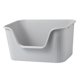 thumbnail image 2 of Cajas de arena para gatos de lados altos, bacinilla, inodoro para gatitos, contenedor de arena para gatos de lados altos Gris M, 2 of 9