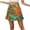 Green, variant on Women Floral Mini Skirts Trendy Casual Plus Size Short Skirts Cute A Line High Waist Side Zipper Chic Work Outfits