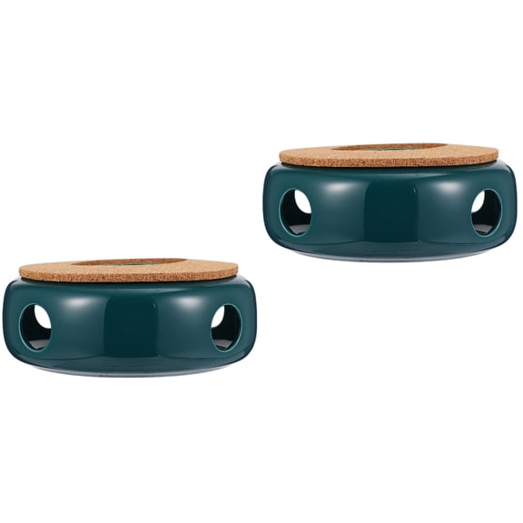 Set of 2 Candle Teapot Warmer Light Stove Heater