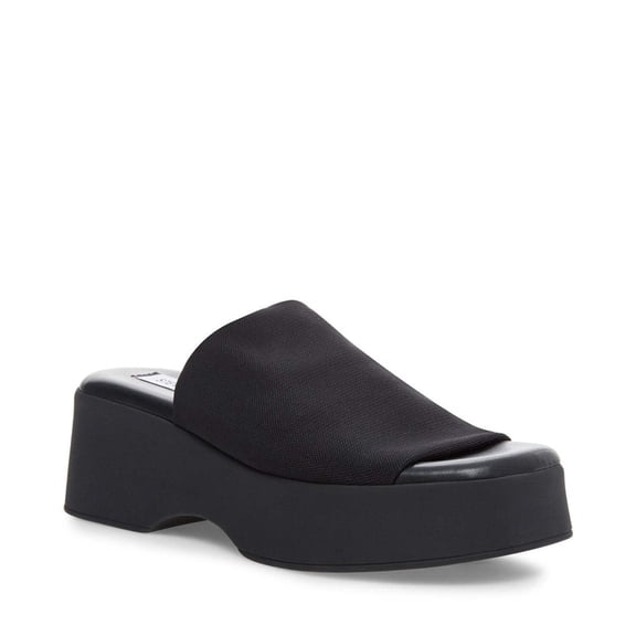 Steve Madden Slinky30 Wedge Sandals for Women Slip-On Open Toe Sculpted Lightweight Cushioned Support Platform Sandals Comfortable