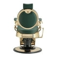 thumbnail image 4 of TRUMAN Vintage Barber Chair, Reclining Heavy Duty Barber Chair, Green Seat Gold Frame, 4 of 9