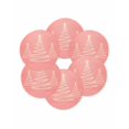 thumbnail image 7 of 13 Inch Round Placemats Set of 6, Chritsmas Tree Lights Non Slip Heat Insulation PP Table Mats, Pink Xmas New Year Holiday Washable Place Mats for Kitchen Dining Party Table Decor, 7 of 7