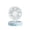 A001- Blue, variant on Portable Mini Fan with Makeup Mirror, Rechargeable Pink, 1 Pack Portable Cooling Fan for Travel Makeup Outdoor On-the-Go Personal Cooling for Women Daily Use Summer Handheld Cooling Device