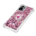 thumbnail image 4 of Funda para Xiaomi Redmi Note 10S 4G/Note 10 4G con Brillo Líquido Flotante, Purpurina, Parachoques y Anillo Giratorio Soporte, 4 of 5