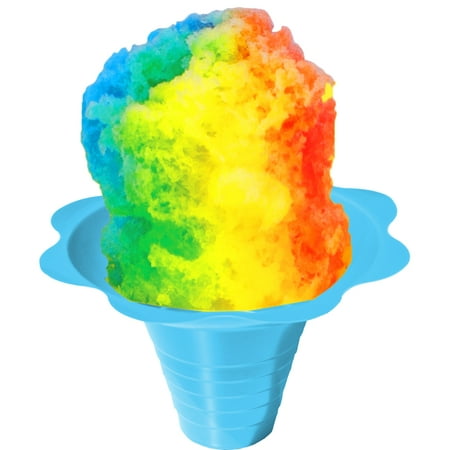 Flower Cups for Serving Shaved Ice or Snow Cones, Medium 8 Ounce, Case of 500,
