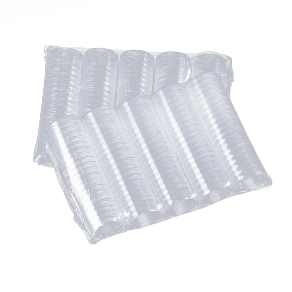 Details about   Hot 10pcs 24mm Clear Round Cases Coin Storage Capsules Holder Round Plastic 