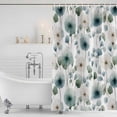 thumbnail image 2 of Polyester Fabric Watercolor Dandelion Shower Curtain, Spring Flowers Botanical Vintage Waterproof Bathtub Curtain Bathroom Decor Set with Hooks 72 x 96 Inches, 2 of 6