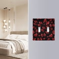 thumbnail image 5 of Red Bows Hearts Valentine Pattern Light Switch Cover Electrical Outlet Cover Replaceable Wall Plates 2-Gang, 5 of 8