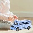 thumbnail image 6 of Kokiya Bus Toy Children Car Toy Inertia Car Vehicles, Pull Back Car for Kids Boys Girls Blue, 6 of 9