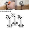 thumbnail image 2 of 3/6/12 Pcs Support Magnétique en Acier Inoxydable pour Butée de Porte Attrape-Succion, 2 of 4