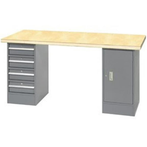 Pedestal Workbench - Gray