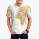thumbnail image 1 of Fotbe World Map 1 Camiseta Polo de Golf para Hombre con Estampado – Camisa Deportiva Transpirable con Cuello Abotonado-Small, 1 of 6