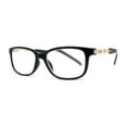 thumbnail image 2 of Womens Metal Sea Shell Jewel Chain Arm Fashion Reading Glasses Black Gold +3.00, 2 of 4