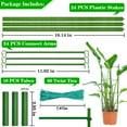thumbnail image 2 of Halatool 2 Pack Green Tomato Cages, Up to 63in(5.2FT) Adjustable Tall Tomato Plant Support, Garden Stakes Tomato Trellis for Pots & Vegetables Flowers, 2 of 7