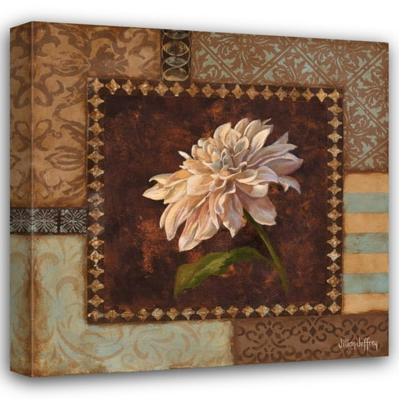 Jillian Jeffrey 28x28 Gallery Wrapped Canvas Wall Art Titled - Dahlia II