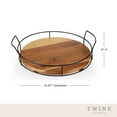 thumbnail image 3 of Twine Acacia Wooden Tray, Serving Tray, Cocktail Tray, Party Tray, Set of 1, 3 of 5